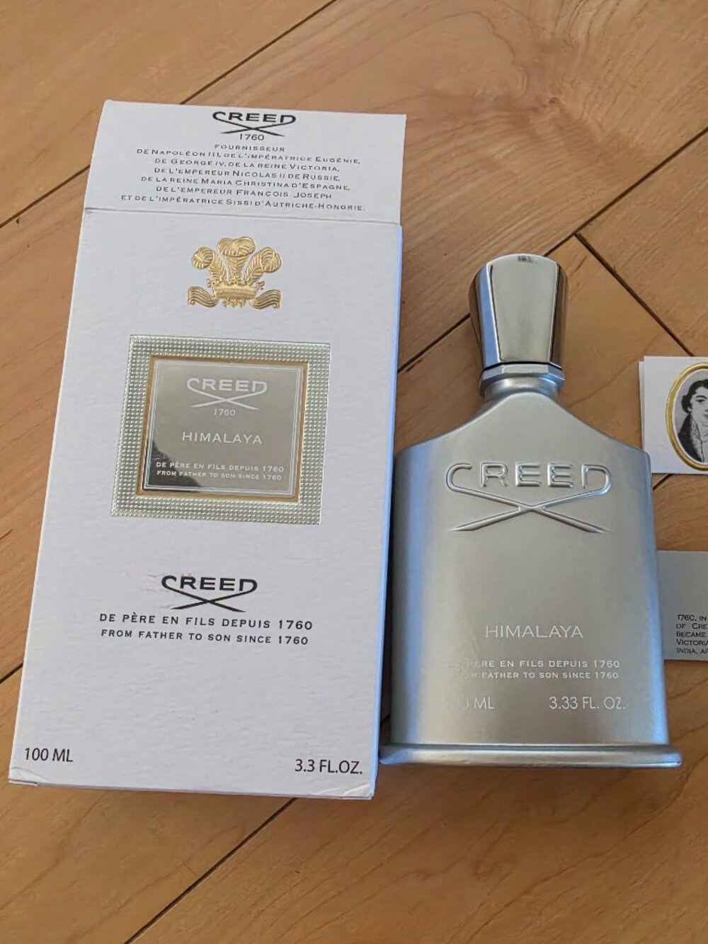 *EMPTY* Creed Himalaya Box and Empty Bottle 3.3 FL OZ Used
